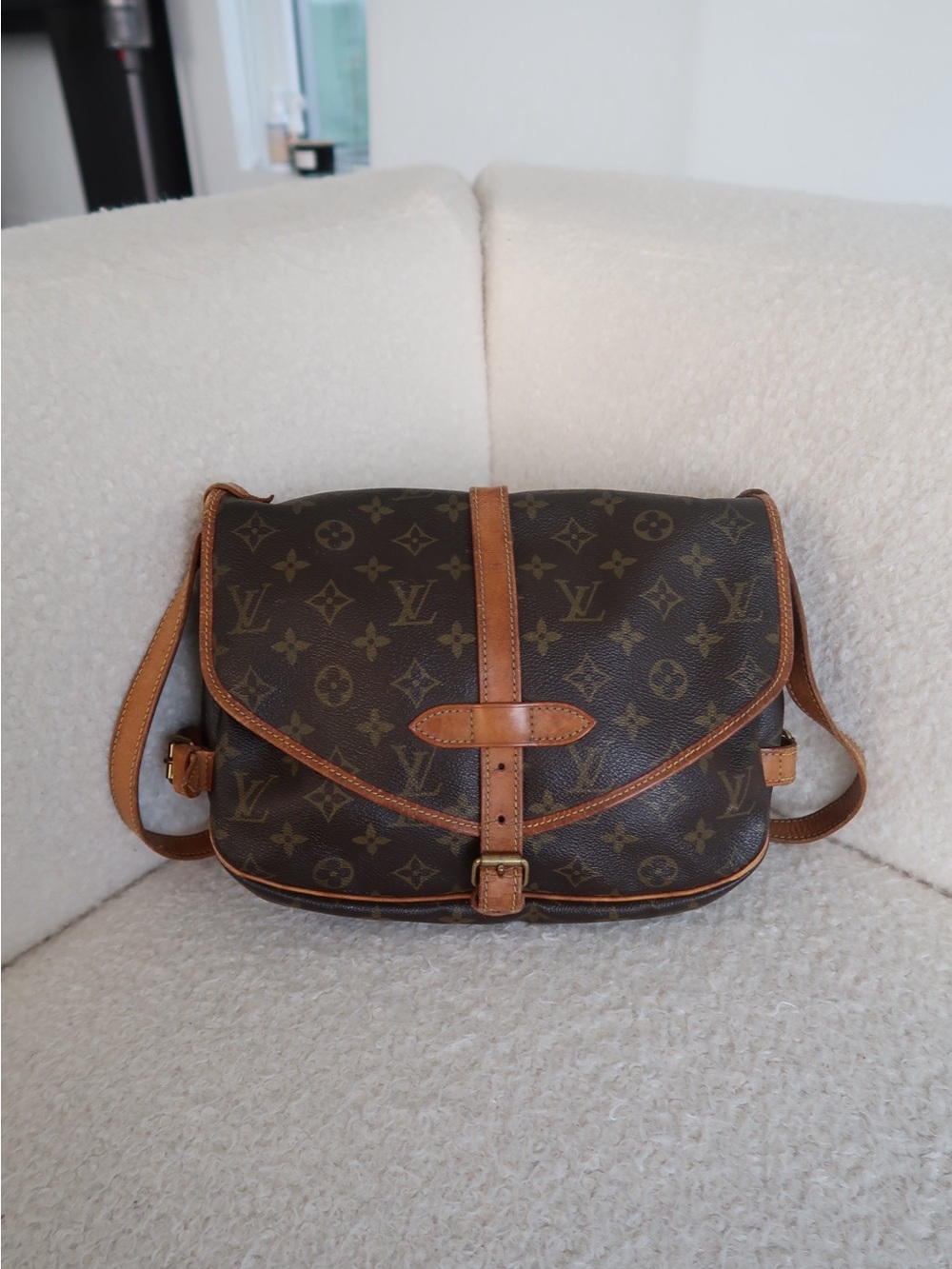 Louis Vuitton Monogram Crossbody Bag - Dark Brown & Vachetta